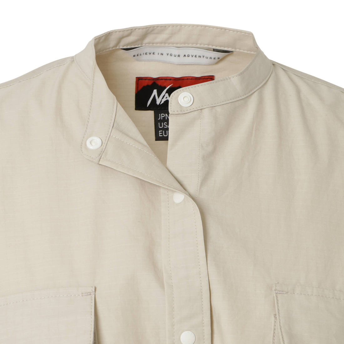 C/N RIPSTOP CAMP SHIRT DRESS/コットンナイロン リップストップ キャンプシャツドレス