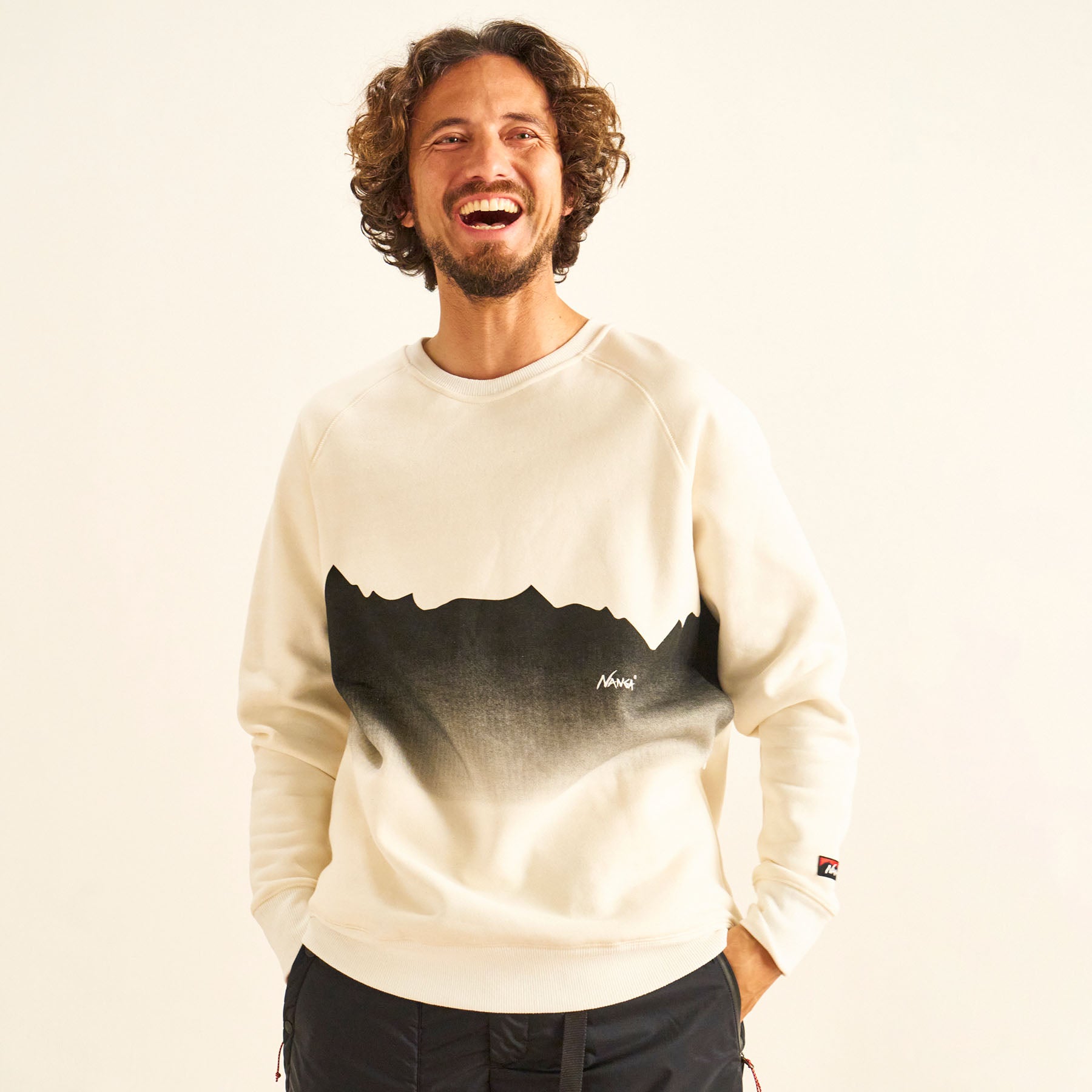 ECO HYBRID RIDGE LINE PRINT SWEATSHIRT / エコハイブリッドリッジ