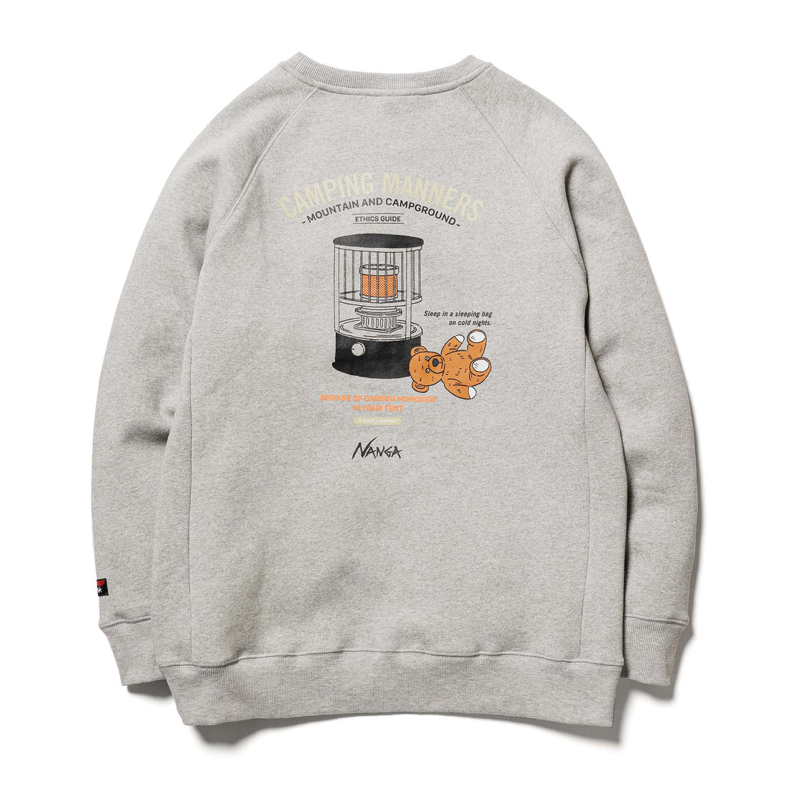 ECO HYBRID CAMPING MANNERS PRINT SWEATSHIRT / エコハイブリッドキャンピングマナープリントスウェットシャツ
