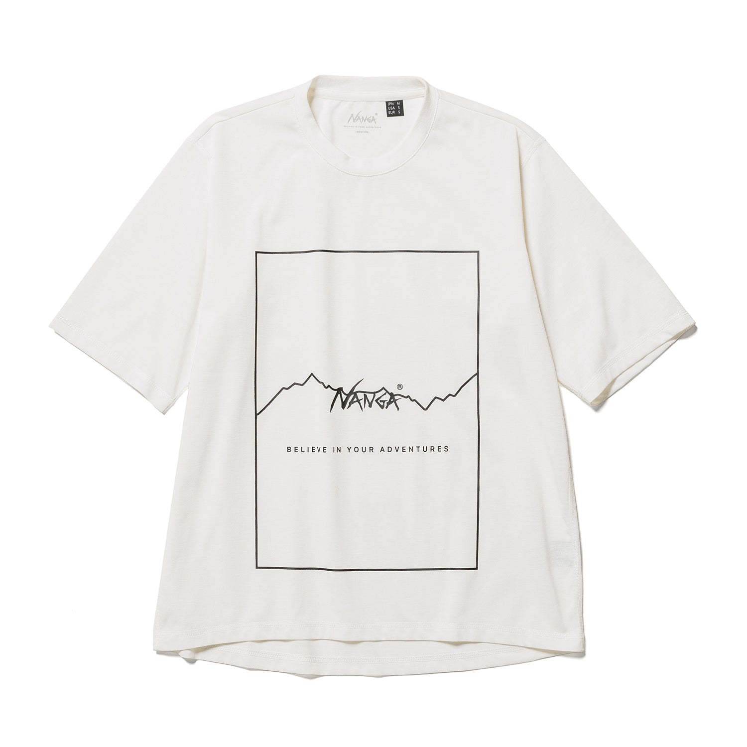 DRY MIX FRAME LOGO TEE/ドライミックス フレームロゴティー – NANGA