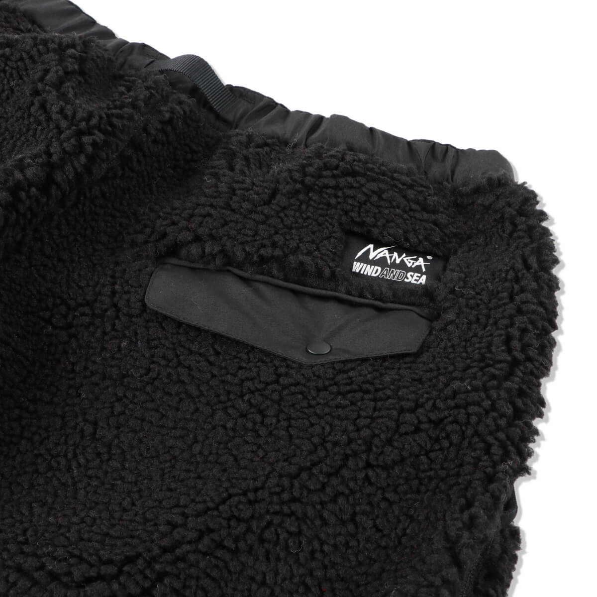 NANGA×WDS BOA FLEECE JACKET BLACK-